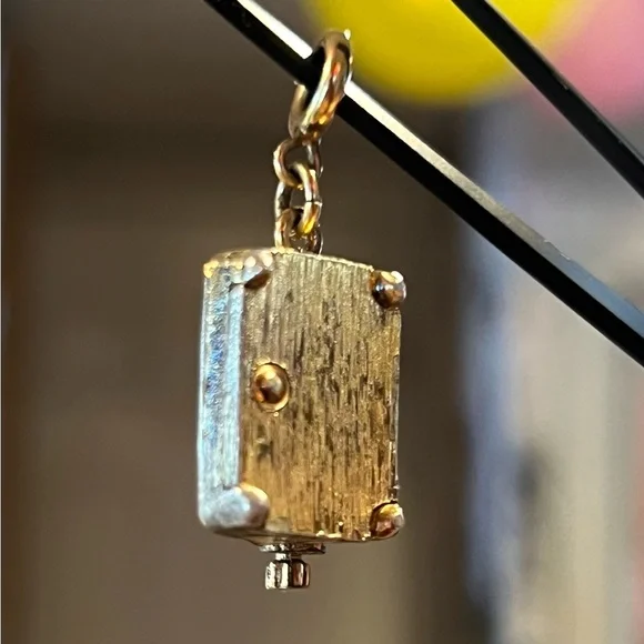 Monet Gold and Silver Typewriter Charm with Red and Blue Accents - Picture 8 of 8